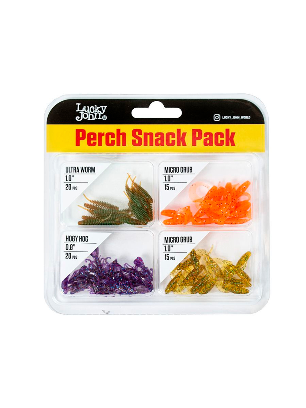 Твистеры и слаги съедобные искусственные LJ Pro Series Perch Snack Pack 04 SET/Mix Pack