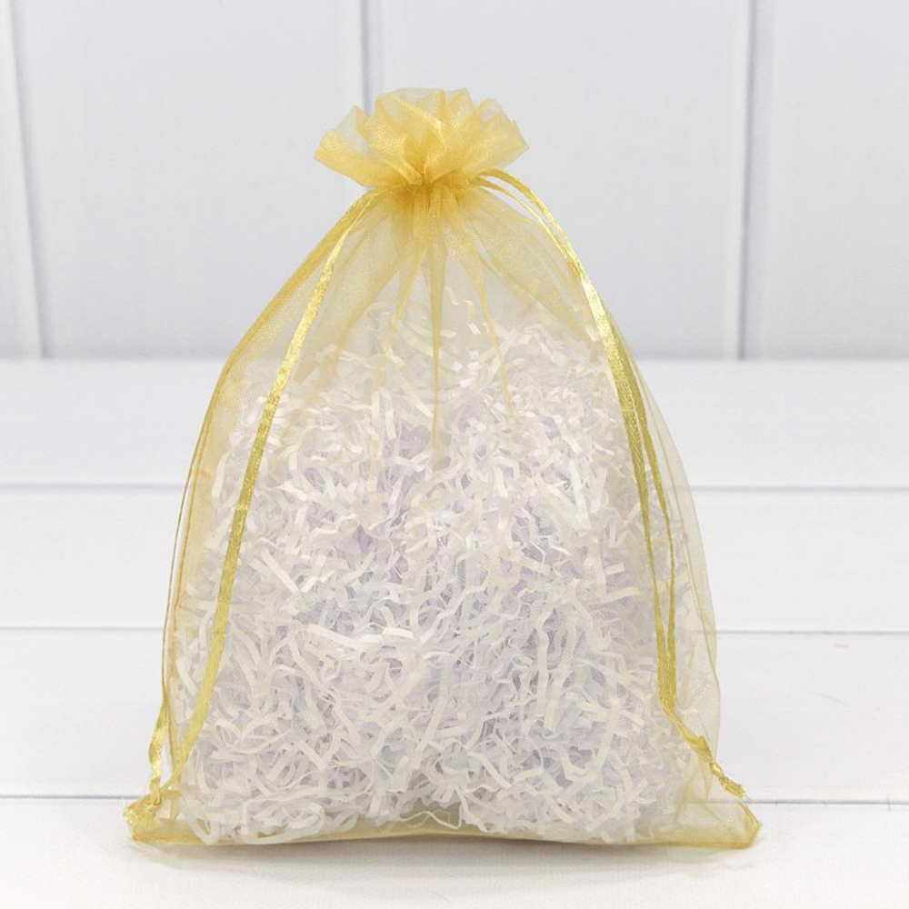 Мешочек 17х23см Органза (Золотой)