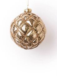 Винтажный стеклянный шар Царский орех 8 см., 1 шт., Karlsbach (14603)