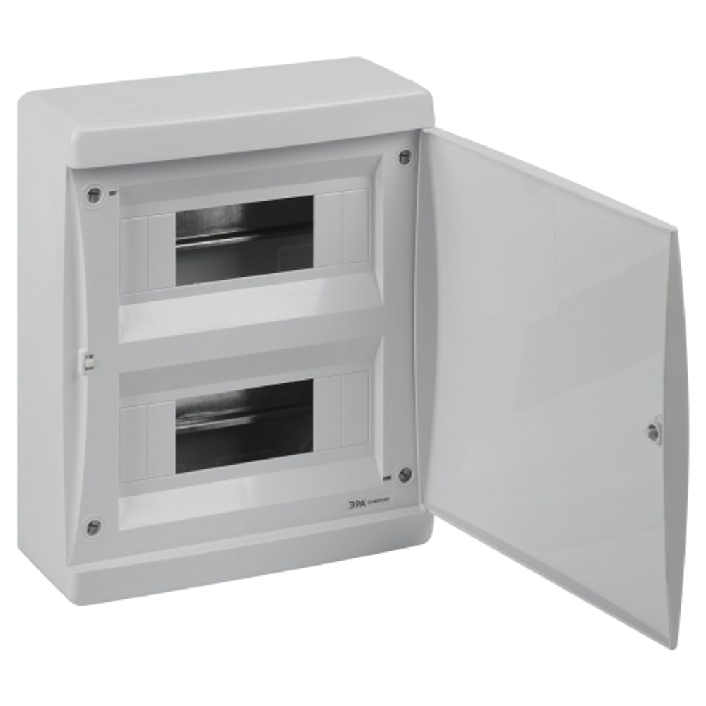 Корпус пластиковый навесной ЭРА COMFORT ЩРН-П-18 IP41 белый | Корпуса пластиковые модульные