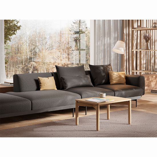 Столик кофейный saga, 50х70 см, ясень