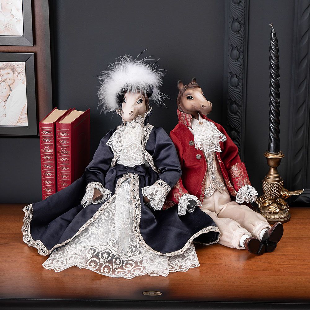 Кукла интерьерная коллекционная Конь лорд Эдвард