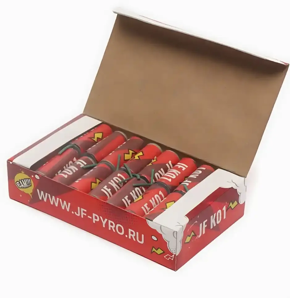Где купить петарды в 14 лет — JF K01 Взрывной капитан от Joker Fireworks, упаковка 36 штук