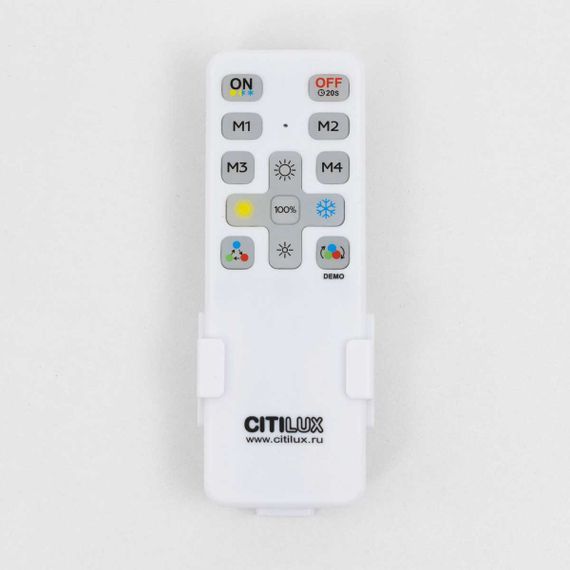 Потолочный светодиодный светильник с пультом ДУ Citilux Купер RGB Белый CL724105G0