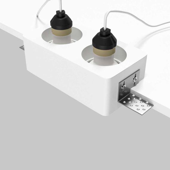 Встраиваемый светильник Maytoni Technical Gyps Modern DL123-GU10-02-W