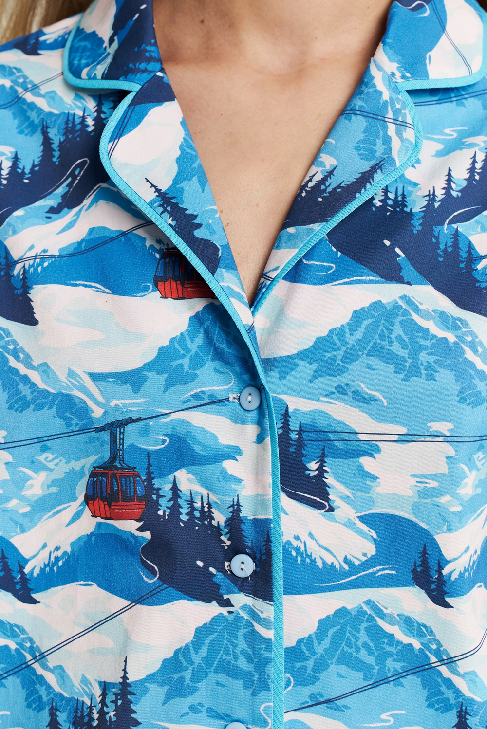 Костюм двойка из сатина горы - размер S-M