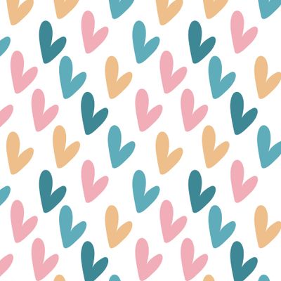 Разноцветные сердца