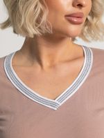 Блуза с кантом Либерти (беж) Б15597-50М LT Collection