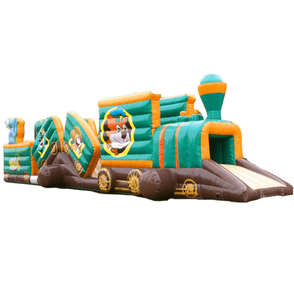 Коммерческий надувной батут "Тоннель мишкина радость"