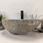 Раковина из речного камня RS-63651 (46*41*15) 0122