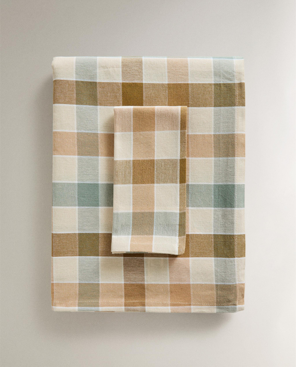 Zara Home скатерть из хлопка, клетка, 150 150 см · 3232/021