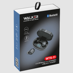 Наушники WALKER WTS-11, сенс. управление, независ. работа наушников, цифр. индикатор заряд, черные