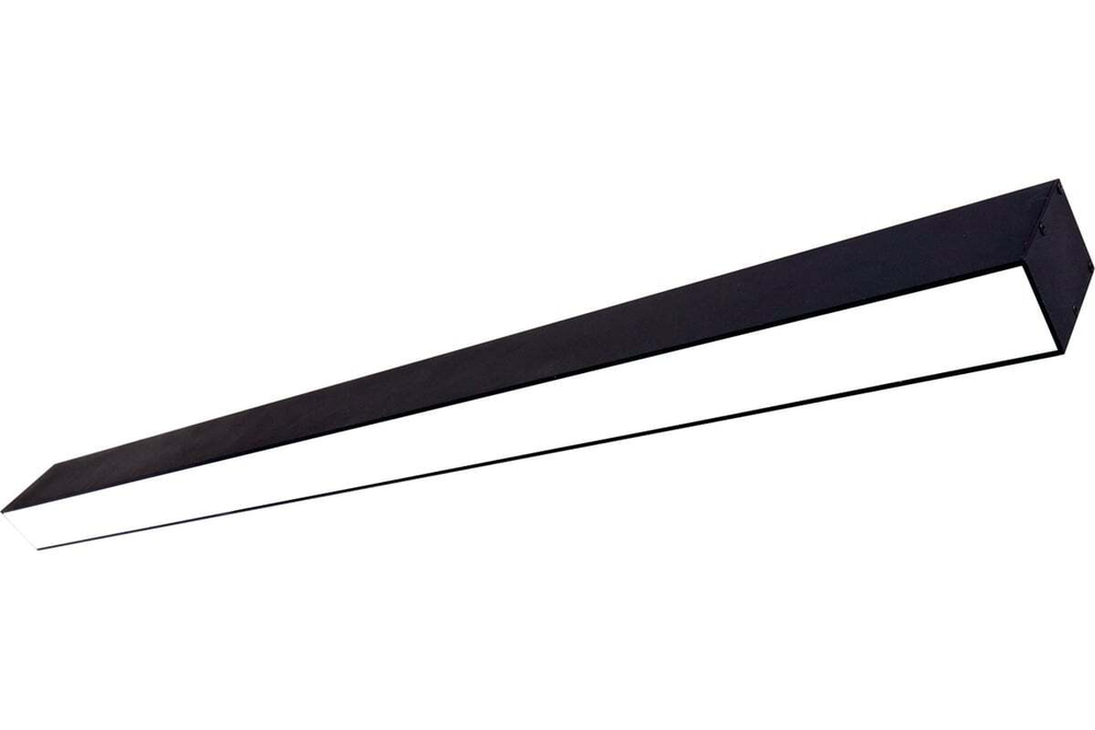 Светильник LED линейный СЛИМФЛЕШ VS310 75W-9500Lm 4000К Опал IP40 чёрный 1230х66х65мм