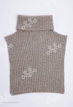 Воротник из 100% монгольской шерсти (Коричневый)