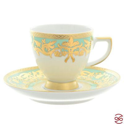 Falkenporzellan Natalia Seladon Gold