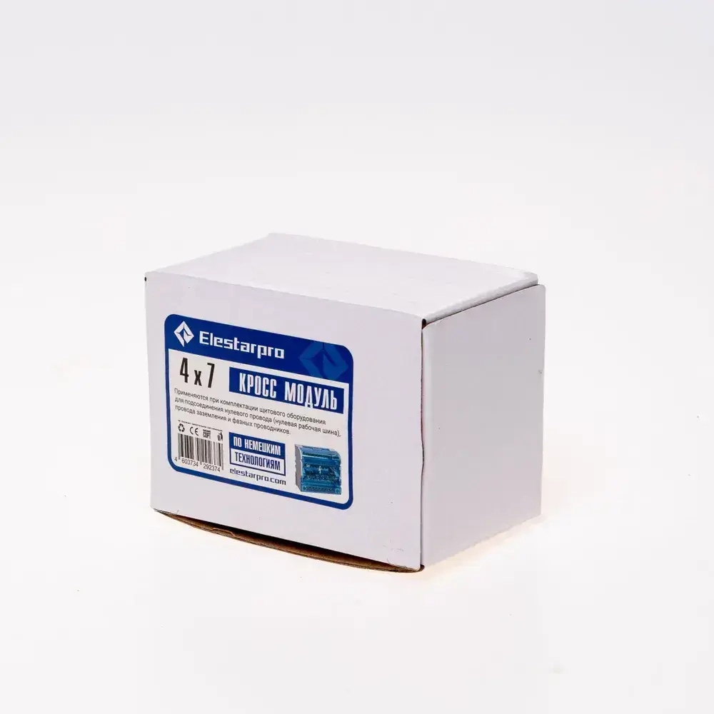 Шина нулевая, кросс-модуль 4x7, для DIN-рейки