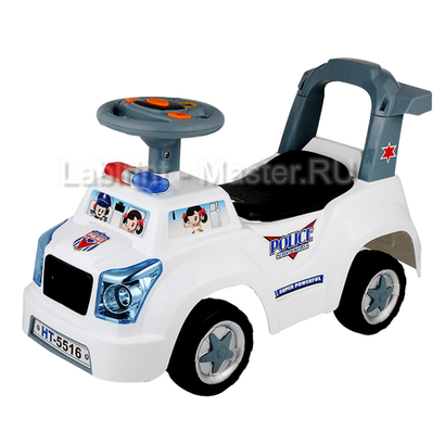 Детский толокар/каталка "MalinaBay НТ-5516" белый