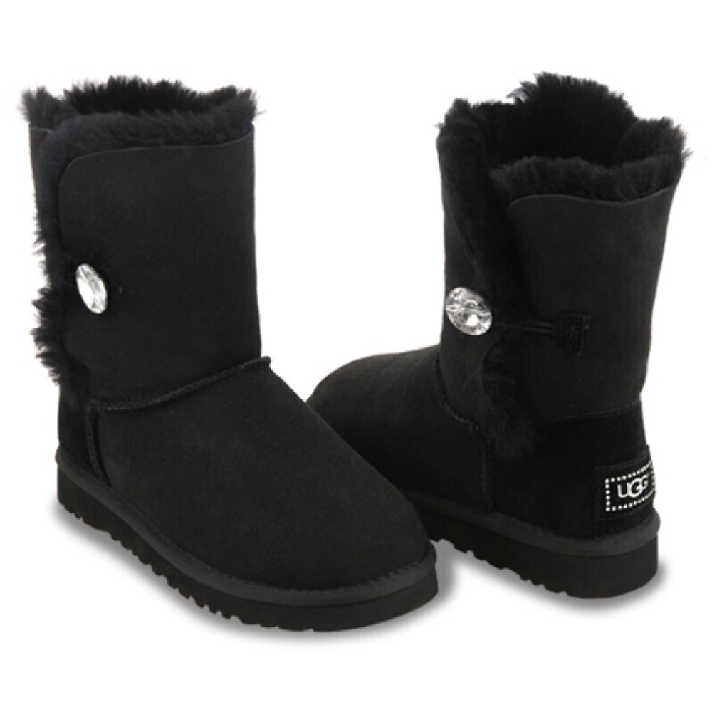 Угги Bailey Button Bling Black
