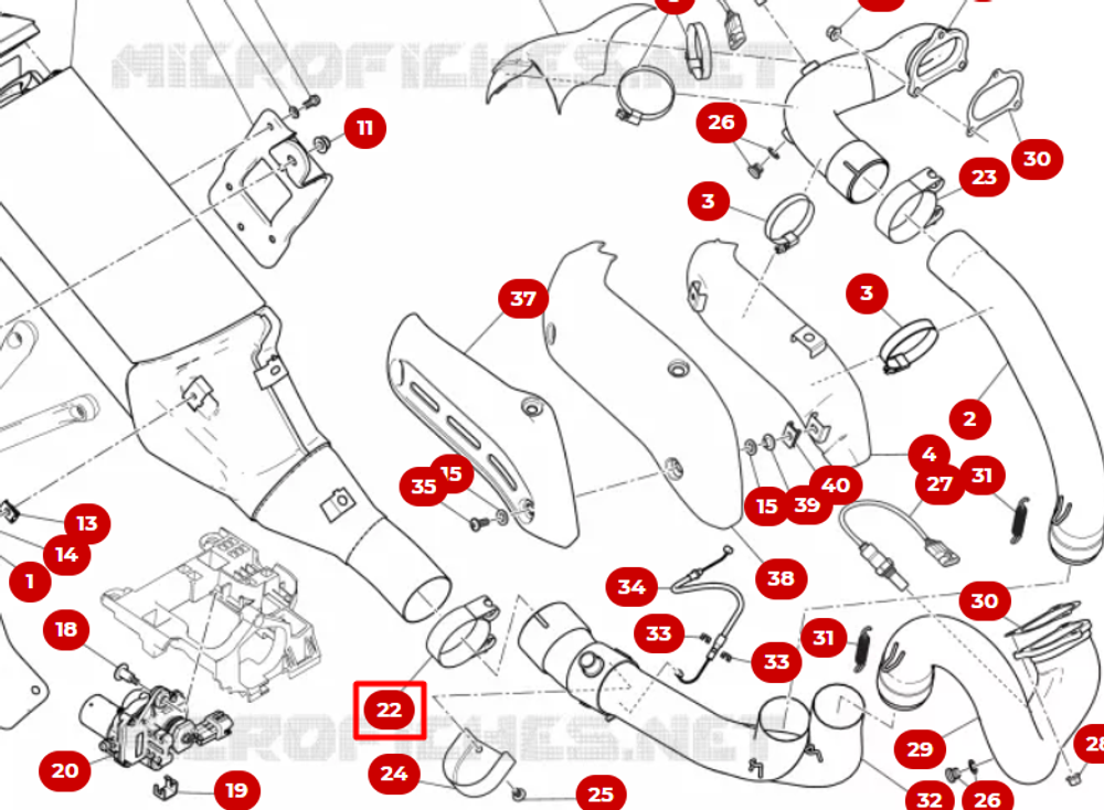 Ducati Хомут выхлопной системы 74142651A