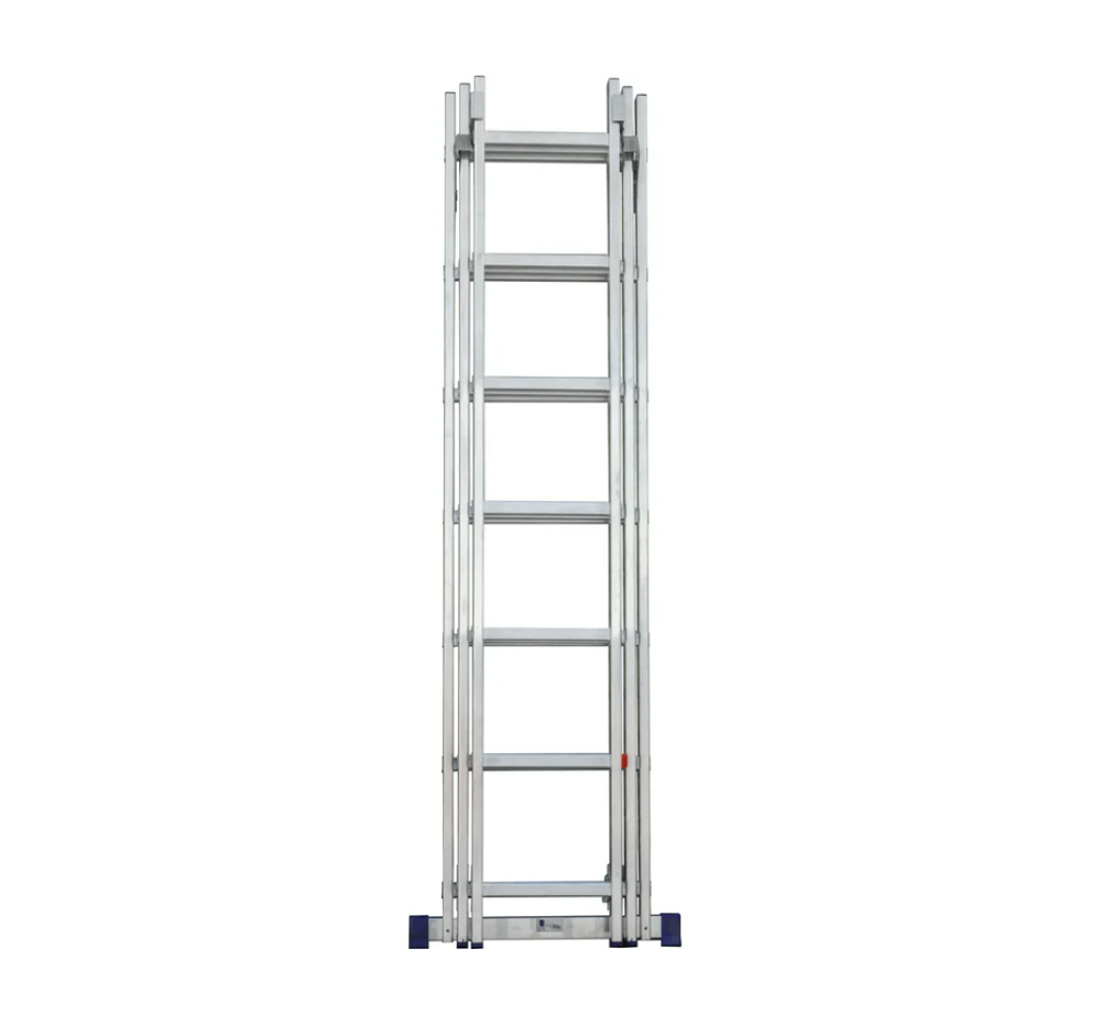Лестница алюминиевая трёхсекционная 7 ступеней SMARTY/SN011-307