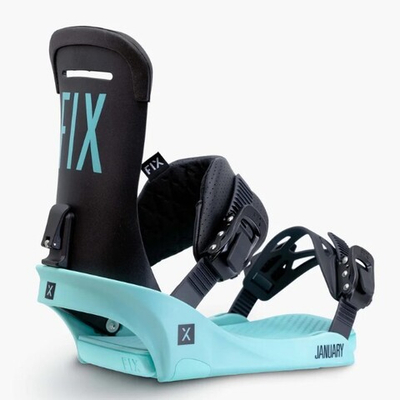 Крепление для сноуборда FIX Women`s Snowboard Bindings January teal (S/M)