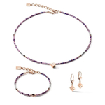 Серьги Coeur de Lion Amethyst Rose Gold 5080/20-0846 цвет розовый, золотой