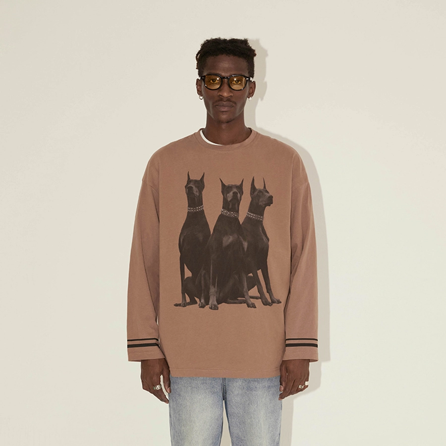 Лонгслив ER "Dobermans" Oversized Longsleeve