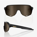 Очки спортивные 100% S2 Matte Black / Soft Gold Mirror Lens (61003-258-01)