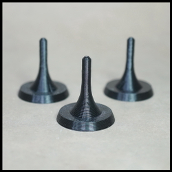 Подставка для бусин - черная , тонкий штырек