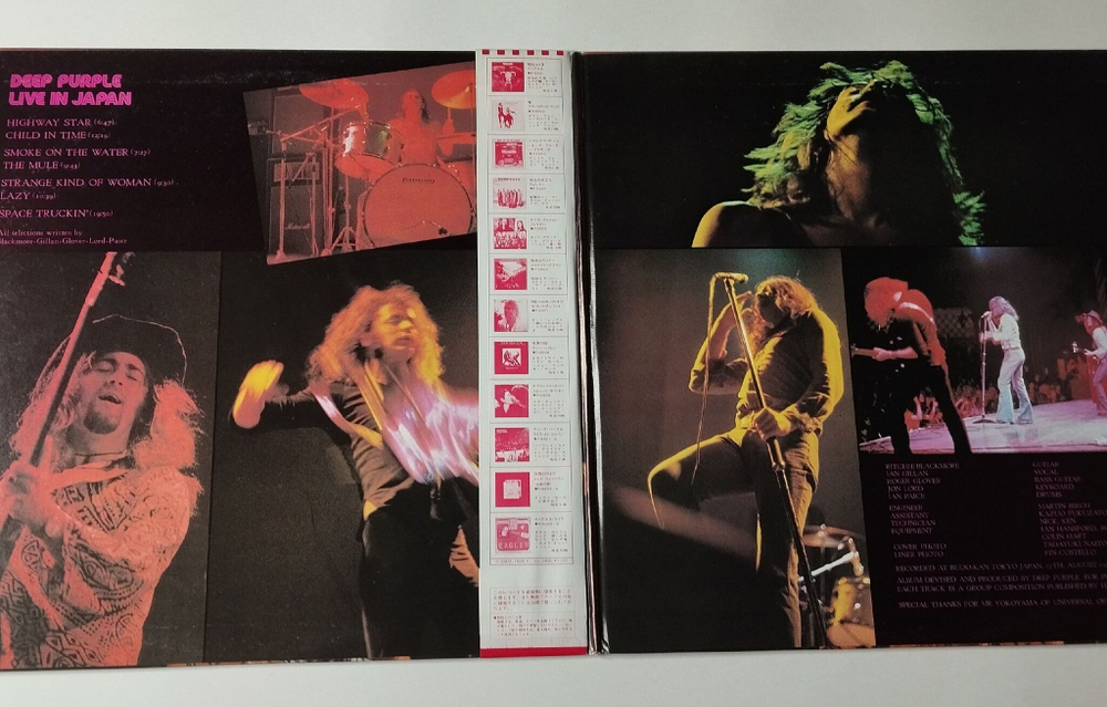 Винтажная виниловая пластинка LP Deep Purple Live In Japan (Japan 1983) (Obi) Strange Kind Of Woman