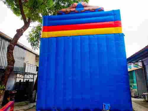 Надувная водная горка с бассейном «Дельфины» 15*6*8 м