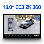 Магнитола для Nissan X-Trail 2007-2014 (T31) - Teyes CC3-2K-360 монитор 13", QLED+2K, Android 10, 4G SIM-слот, CarPlay, 6/128 ГБ, 4 камеры в комплекте