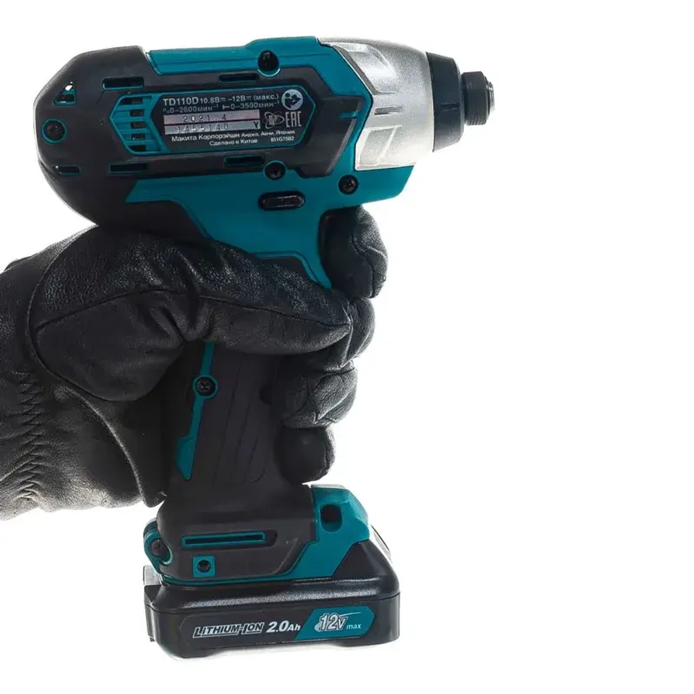Makita TD110DWAE аккумуляторный ударный шуруповерт (2 x 2 Ач, ЗУ)