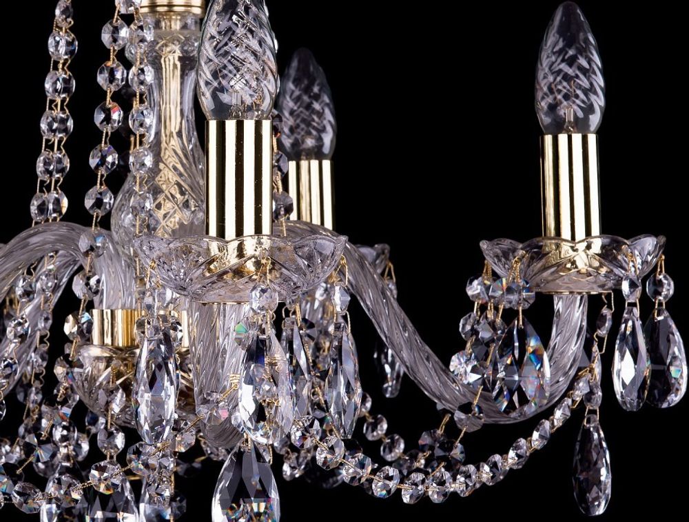 Подвесная люстра Bohemia Ivele Crystal 1402 1402/5/160/G