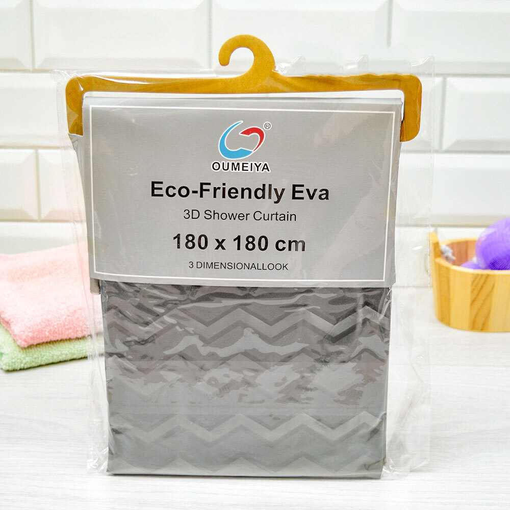 Штора для ванной 180*180см, EVA