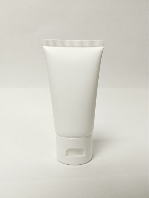 Тюбик 50мл пластик белый с откидной крышкой