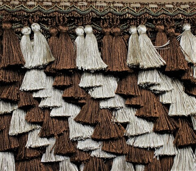 Бахрома для штор с кисточками, ш. 7,5 см, 10420