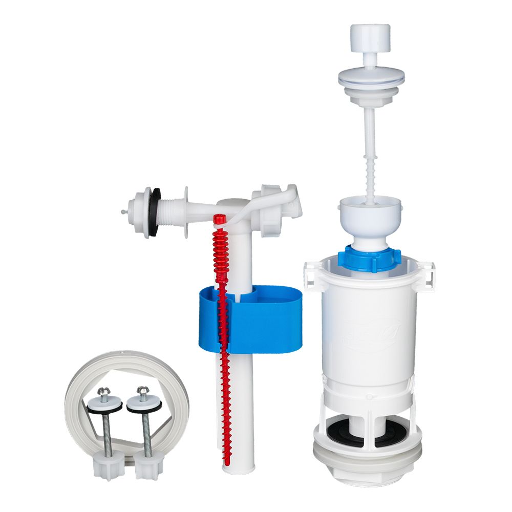 Арматура д/унитаза боковая подводка шток