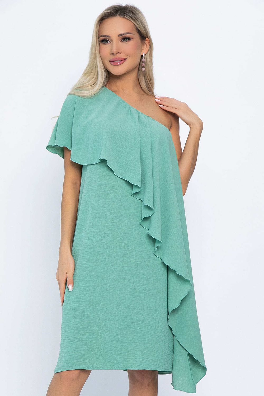 Платье Шардоне (серо-зеленое) П13770-36М LT Collection