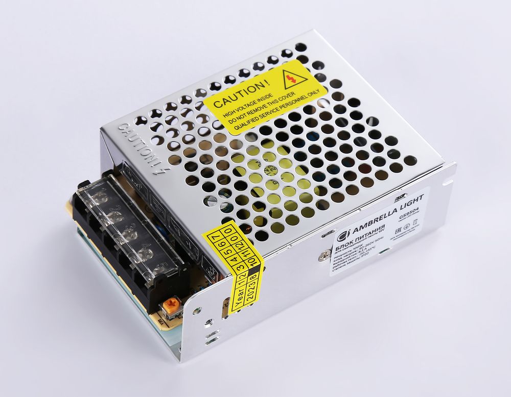 Ambrella Блок питания для светодиодной ленты 12V 100W 8.3A IP20 90-260V 110*78*37 GS9504 LED Driver 12V GS9504