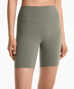 OYSHO Легинсы-велосипедки Comfortlux с высокой посадкой длиной 20 см, светлый хаки