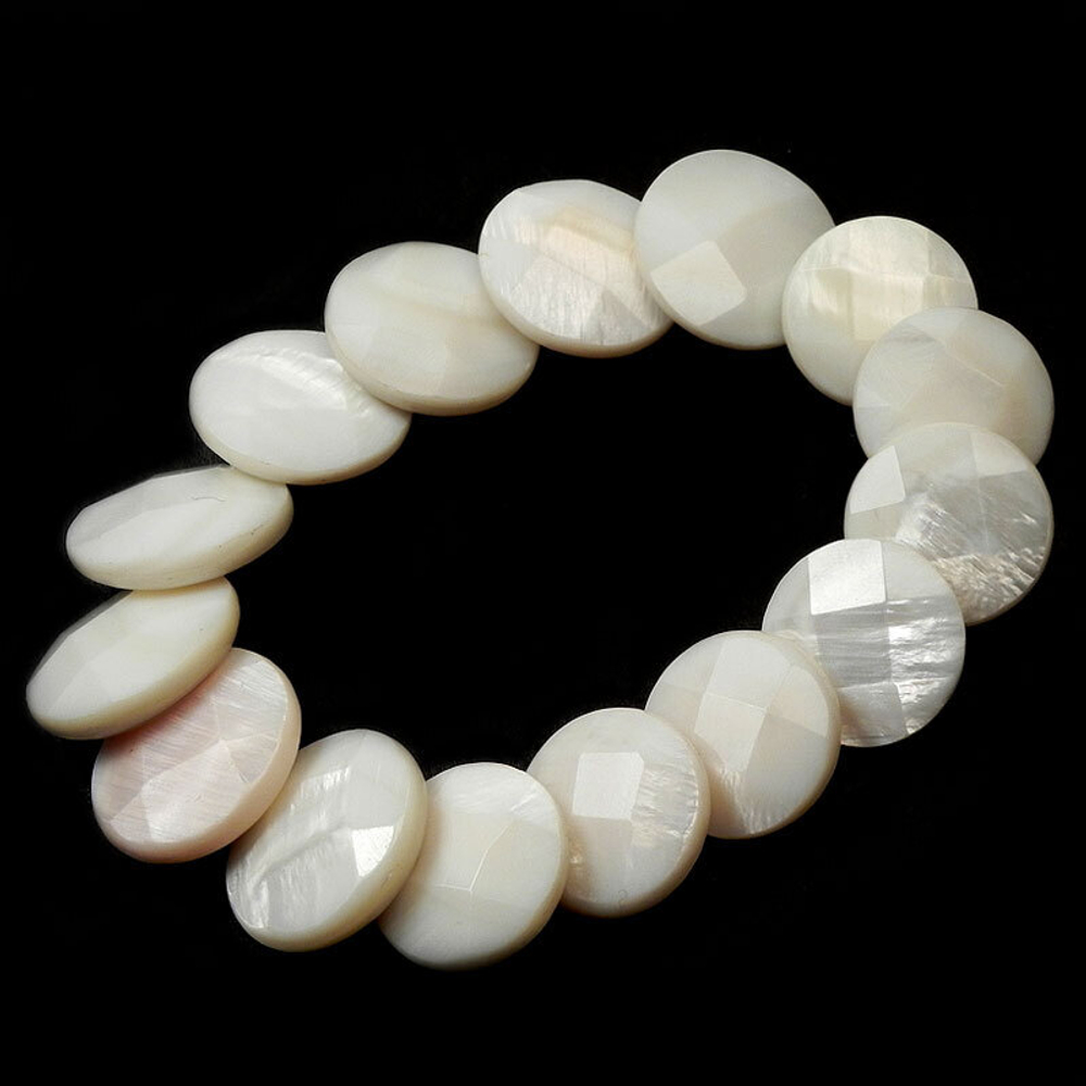 Браслет "Амели" перламутр белый асс.