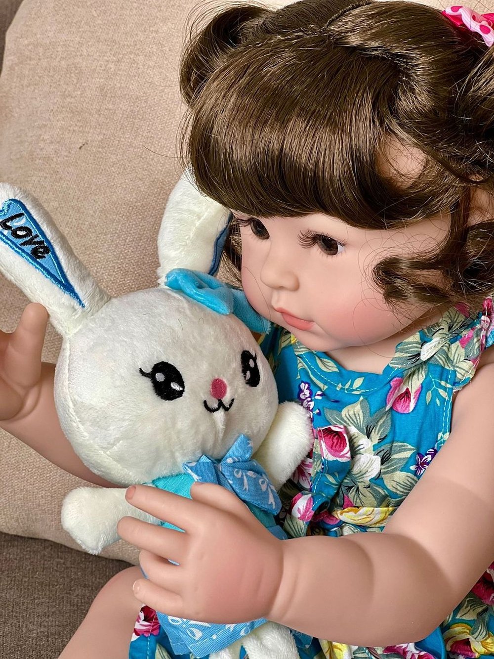 Кукла Реборн виниловая 55см в пакете (FA-323)