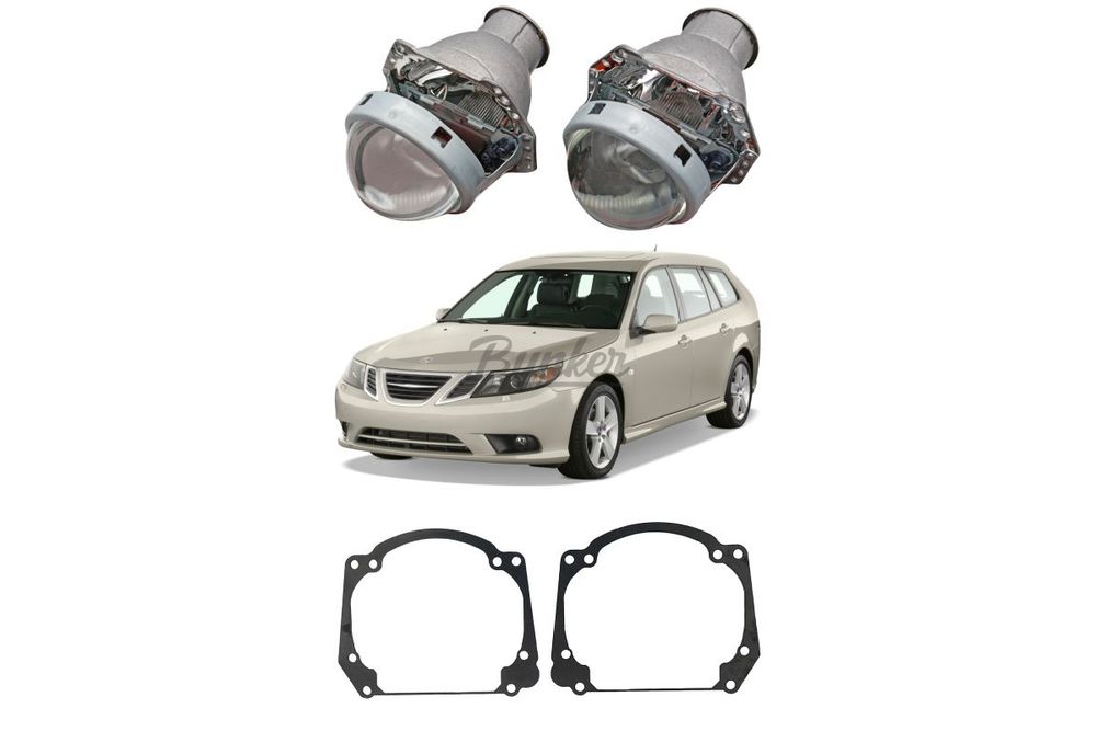 Готовый комплект для замены штатных линз Saab 9-5 I 2-й Рестайлинг 2005-2010