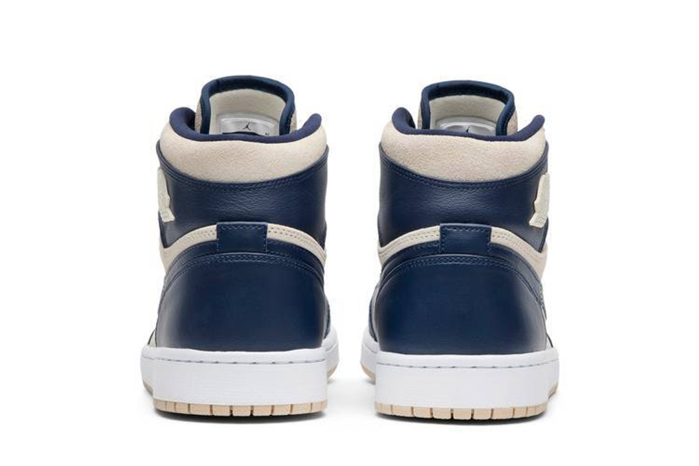 Кроссовки Jordan Air Jordan 1 Retro Premium Midnight Navy Light Cream (Женская размерная сетка)