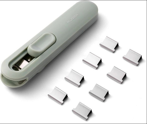 Клиппер ДЕЛИ NS085-B зеленый + зажимы 16 мм 8 шт. (2015230)