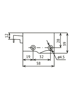 Навес мебельный универсальный регулируемый, кухонный, цвет белый, 8 шт.