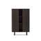 Mailen Буфет с 2 дверцами из ясеневого шпона темной отделки 110 x 140 см