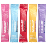 California Gold Nutrition, HydrationUP®, смесь для приготовления напитка с электролитами, с лактатом кальция, витаминами C и E, ассорти вкусов, 20 пакетиков по 4–4,8 г (0,14–0,17 унции)