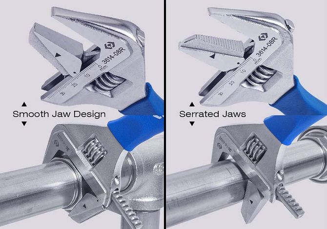 KING TONY (3614-08R) Ключ разводной 212 х 38 мм, с изменяемой губкой